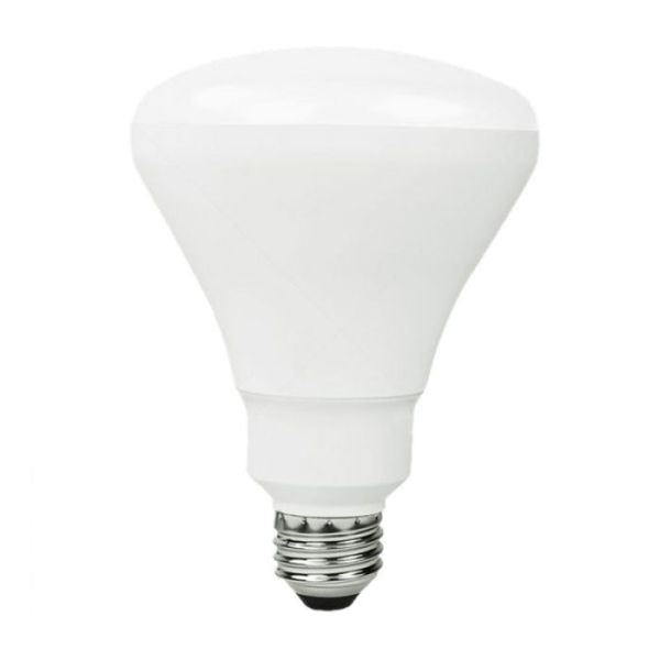 Floodlight BR30 Dimmable 65W Daylight LED lightbulbs in a 4-pack on a white background
