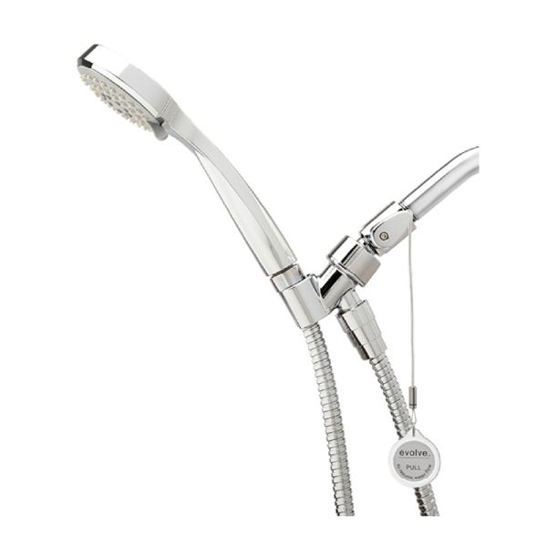 A chrome 1.5 GPM Multifunction Handshower with ShowerStart TSV on a white background.