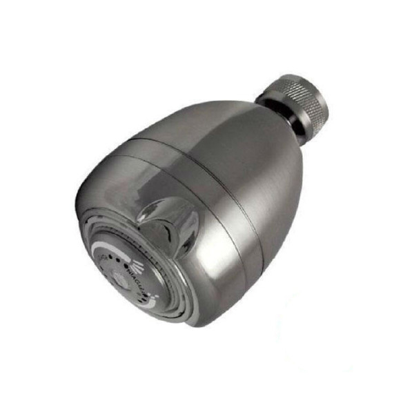 A brushed nickel Niagara Earth Handheld Showerhead N2915BN on a white background.