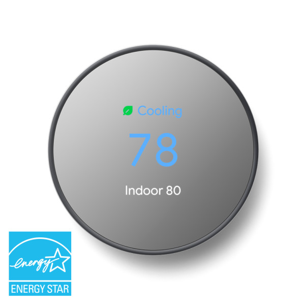 Google Nest Smart Thermostat - Charcoal