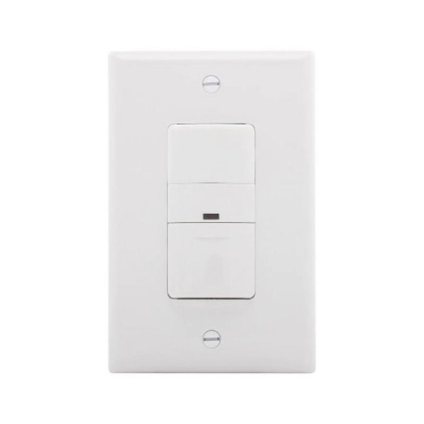 A white Wall Mount Occupancy Sensor on a white background.
